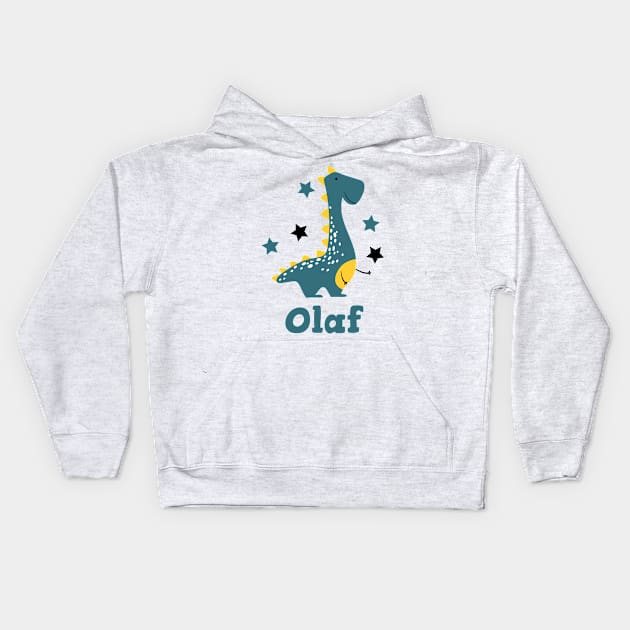 Olaf name Kids Hoodie by LeonAd